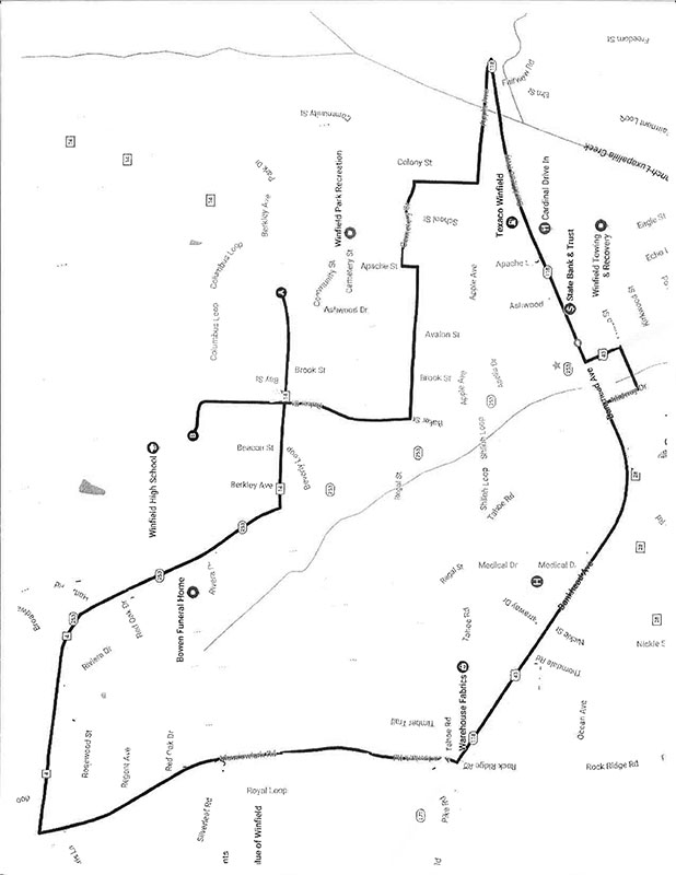 2023 Mule Day Parade Route